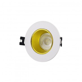 DK3061-WH+YE Встраиваемый светильник, IP 20, 10 Вт, GU5.3, LED, белый/желтый, пластик в Пойковском - poikovskii.ok-mebel.com | фото 1