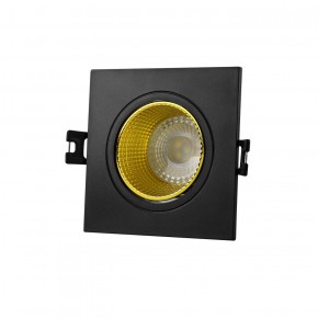 DK3071-BK+YE Встраиваемый светильник, IP 20, 10 Вт, GU5.3, LED, черный/желтый, пластик в Пойковском - poikovskii.ok-mebel.com | фото