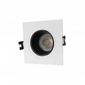 DK3071-WH+BK Встраиваемый светильник, IP 20, 10 Вт, GU5.3, LED, белый/черный, пластик в Пойковском - poikovskii.ok-mebel.com | фото 1