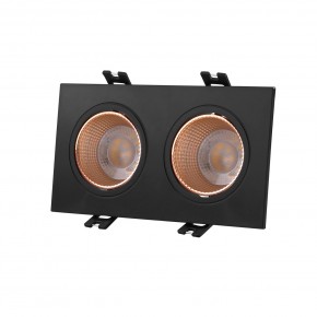 DK3072-BBR Встраиваемый светильник, IP 20, 10 Вт, GU5.3, LED, черный/бронзовый, пластик в Пойковском - poikovskii.ok-mebel.com | фото