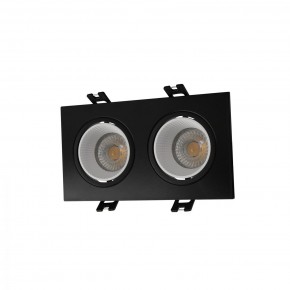 DK3072-BK+WH Встраиваемый светильник, IP 20, 10 Вт, GU5.3, LED, черный/белый, пластик в Пойковском - poikovskii.ok-mebel.com | фото
