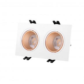 DK3072-WBR Встраиваемый светильник, IP 20, 10 Вт, GU5.3, LED, белый/бронзовый, пластик в Пойковском - poikovskii.ok-mebel.com | фото