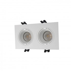 DK3072-WH Встраиваемый светильник, IP 20, 10 Вт, GU5.3, LED, белый/белый, пластик в Пойковском - poikovskii.ok-mebel.com | фото