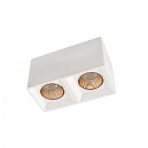 DK3085-WH+BR Светильник накладной IP 20, 10 Вт, GU5.3, LED, белый/бронзовый, пластик в Пойковском - poikovskii.ok-mebel.com | фото