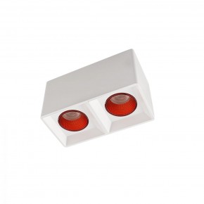 DK3085-WH+RD Светильник накладной IP 20, 10 Вт, GU5.3, LED, белый/красный, пластик в Пойковском - poikovskii.ok-mebel.com | фото
