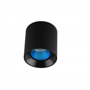 DK3090-BK+CY Светильник накладной IP 20, 10 Вт, GU5.3, LED, черный/голубой, пластик в Пойковском - poikovskii.ok-mebel.com | фото