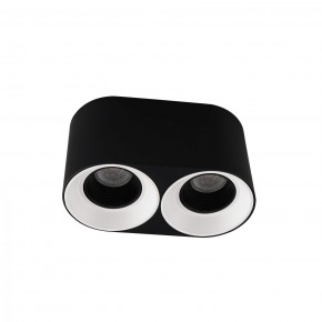 DK3096-BW+BK Светильник накладной IP 20, 10 Вт, GU5.3, LED, черно-белый/черный, пластик в Пойковском - poikovskii.ok-mebel.com | фото