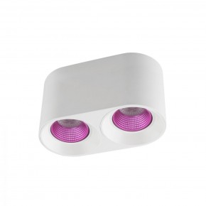 DK3096-WH+PI Светильник накладной IP 20, 10 Вт, GU5.3, LED, белый/розовый, пластик в Пойковском - poikovskii.ok-mebel.com | фото