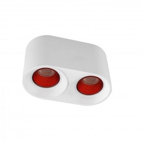 DK3096-WH+RD Светильник накладной IP 20, 10 Вт, GU5.3, LED, белый/красный, пластик в Пойковском - poikovskii.ok-mebel.com | фото