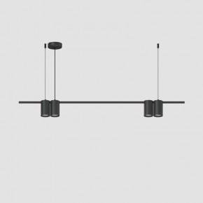 DK4061-BK Подвесной светильник ORBIT, IP20, 4xGU10 LED до 15 Вт, черный матовый, алюминий в Пойковском - poikovskii.ok-mebel.com | фото 2