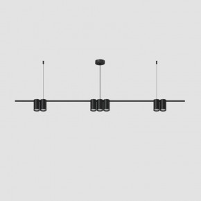 DK4063-BK Подвесной светильник ORBIT, IP20, 7xGU10 LED до 15 Вт, черный матовый, алюминий в Пойковском - poikovskii.ok-mebel.com | фото 2