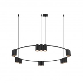 DK4067-BK Подвесной светильник ORBIT, IP20, 15xGU10 LED до 15 Вт, черный матовый, алюминий в Пойковском - poikovskii.ok-mebel.com | фото 3