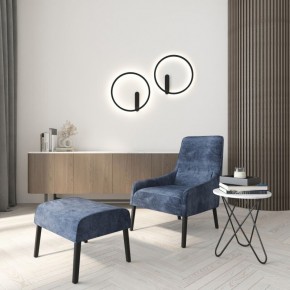DK5035-BK Бра ROUND со светодиодом, IP20, 24W, 3000/4000/6500K, черный, алюминий в Пойковском - poikovskii.ok-mebel.com | фото 8