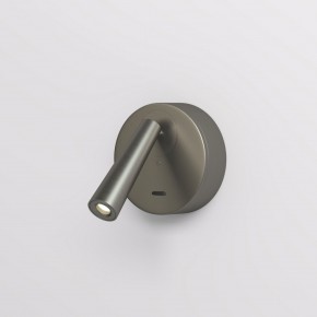 DK5072-DN Бра SHINE WALL со светодиодом, D104*H68, IP20, 3000К, 3W, RA?90, темный никель, алюминий в Пойковском - poikovskii.ok-mebel.com | фото