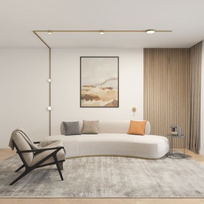 DK5072-SB Бра SHINE WALL со светодиодом, D104*H68, IP20, 3000К, 3W, RA?90, сатинированная латунь, алюминий в Пойковском - poikovskii.ok-mebel.com | фото 5