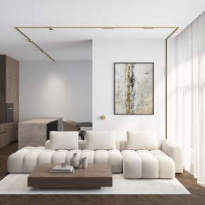 DK5072-SB Бра SHINE WALL со светодиодом, D104*H68, IP20, 3000К, 3W, RA?90, сатинированная латунь, алюминий в Пойковском - poikovskii.ok-mebel.com | фото 6