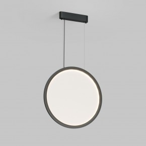 DK6606-BK Подвесной вертикальный светильник Veil со светодиодом H1700 d600 220V 48W 3000-6000K IP20 черный алюминий в Пойковском - poikovskii.ok-mebel.com | фото