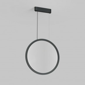 DK6606-BK Подвесной вертикальный светильник Veil со светодиодом H1700 d600 220V 48W 3000-6000K IP20 черный алюминий в Пойковском - poikovskii.ok-mebel.com | фото 2