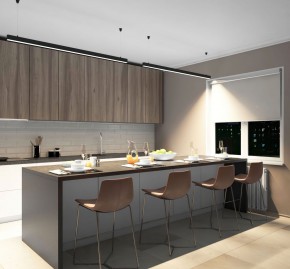 DK9154-BK Линейный светильник 42W 1500mm 4000K, черный в Пойковском - poikovskii.ok-mebel.com | фото 5