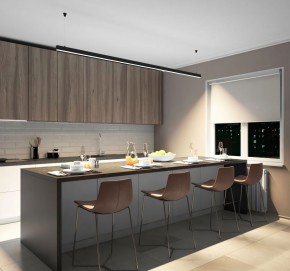 DK9254-BK Линейный светильник 62W 2500mm 4000K, черный в Пойковском - poikovskii.ok-mebel.com | фото 5
