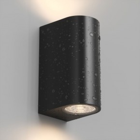 DK9791-BK Настенный уличный светильник NARVIK, IP44, 2хGU10 LED, до 15 Вт, черный, алюминий в Пойковском - poikovskii.ok-mebel.com | фото 3