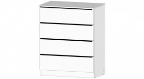 ЭЛЕГАНТ Комод 4 ящика (белый) в Пойковском - poikovskii.ok-mebel.com | фото