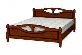 ЕЛЕНА-4 Кровать из массива (орех) в Пойковском - poikovskii.ok-mebel.com | фото 2