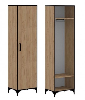 ЭНТЕР ЛОФТ Шкаф для одежды (Дуб Золотой) в Пойковском - poikovskii.ok-mebel.com | фото