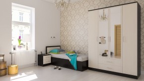 Фиеста Кровать 0900, цвет венге/дуб лоредо, ШхГхВ 93,5х203,5х80 см., сп.м. 900х2000 мм., без матраса, основание есть в Пойковском - poikovskii.ok-mebel.com | фото 5