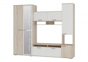 Гостиная Лукас (Сонома/Белый) в Пойковском - poikovskii.ok-mebel.com | фото 2