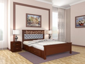 ГРАЦИЯ Кровать из массива 1600 с 2-мя ящиками  в Пойковском - poikovskii.ok-mebel.com | фото 2