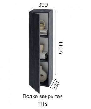 ХЛОЯ Гостиная (Дуб Вотан/Обсидиан) модульная в Пойковском - poikovskii.ok-mebel.com | фото 4