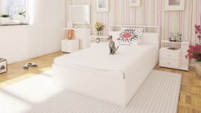 Камелия Кровать 1200, цвет белый, ШхГхВ 123,5х217х78,2 см., сп.м. 1200х2000 мм., без матраса, основание есть в Пойковском - poikovskii.ok-mebel.com | фото 4
