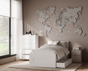 Комод КАСТОР с пятью ящиками, цвет белый в Пойковском - poikovskii.ok-mebel.com | фото 3