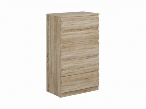 Комод КАСТОР с пятью ящиками, цвет Дуб Сонома в Пойковском - poikovskii.ok-mebel.com | фото
