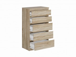 Комод КАСТОР с пятью ящиками, цвет Дуб Сонома в Пойковском - poikovskii.ok-mebel.com | фото 2
