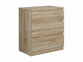 Комод КАСТОР с тремя ящиками, цвет Дуб Сонома в Пойковском - poikovskii.ok-mebel.com | фото