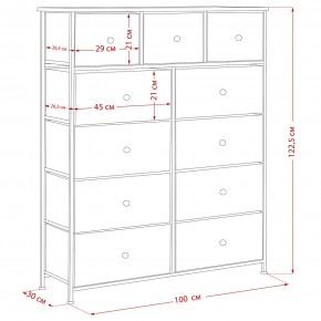 Комод Leset Линкс 11 ящиков (МДФ) в Пойковском - poikovskii.ok-mebel.com | фото 12