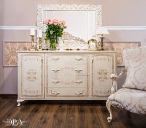 Комод широкий Патрисия (крем корень глянец) в Пойковском - poikovskii.ok-mebel.com | фото 2