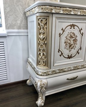 Комод с Зеркалом Алсу (белый глянец) в Пойковском - poikovskii.ok-mebel.com | фото 9