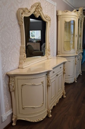 Комод с зеркалом Джоконда (крем) в Пойковском - poikovskii.ok-mebel.com | фото 2