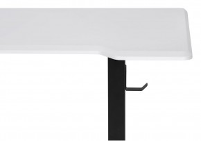 Компьютерный стол Маркос с механизмом подъема 140х80х75 белая шагрень / черный в Пойковском - poikovskii.ok-mebel.com | фото 6