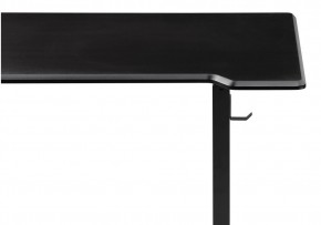Компьютерный стол Маркос с механизмом подъема 140х80х75 черный / шагрень черная в Пойковском - poikovskii.ok-mebel.com | фото 8