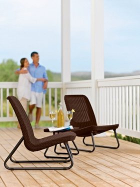 Комплект мебель Рио Патио (Rio Patio set) виски-коричневый в Пойковском - poikovskii.ok-mebel.com | фото 3