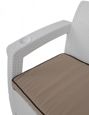 Комплект уличной мебели Yalta Premium Terrace Set (Ялта) белый (+подушки под спину) в Пойковском - poikovskii.ok-mebel.com | фото 5