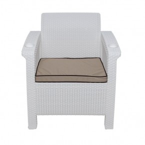 Комплект уличной мебели Yalta Premium Terrace Set (Ялта) белый (+подушки под спину) в Пойковском - poikovskii.ok-mebel.com | фото 6