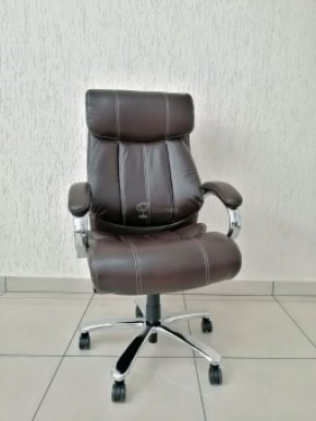 Кресло Barneo K-303 для руководителя (коричневая экокожа) в Пойковском - poikovskii.ok-mebel.com | фото 1