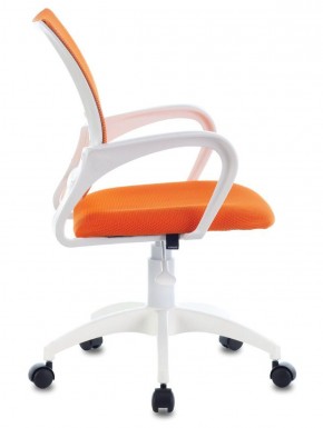Кресло BRABIX "Fly MG-396W", пластик белый, сетка, оранжевое, 532401, MG-396W_532401 в Пойковском - poikovskii.ok-mebel.com | фото 3