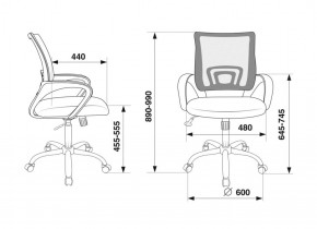 Кресло Бюрократ CH-695N/SL/BLACK черный TW-01 черный TW-11 в Пойковском - poikovskii.ok-mebel.com | фото 4