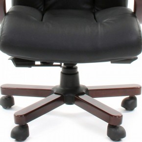 Кресло для руководителя Chairman 421 черный/орех темный, черный в Пойковском - poikovskii.ok-mebel.com | фото 4